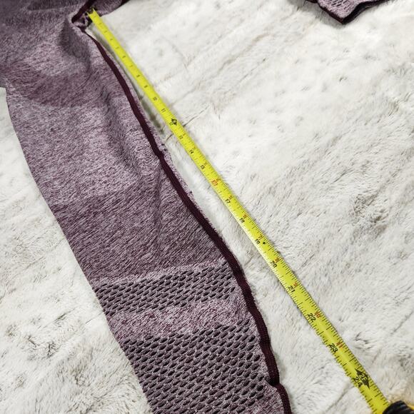 Victoria's Secret PINK Purple Marled Seamless Contour Mesh Cutout Leggings - S - Picture 5 of 8